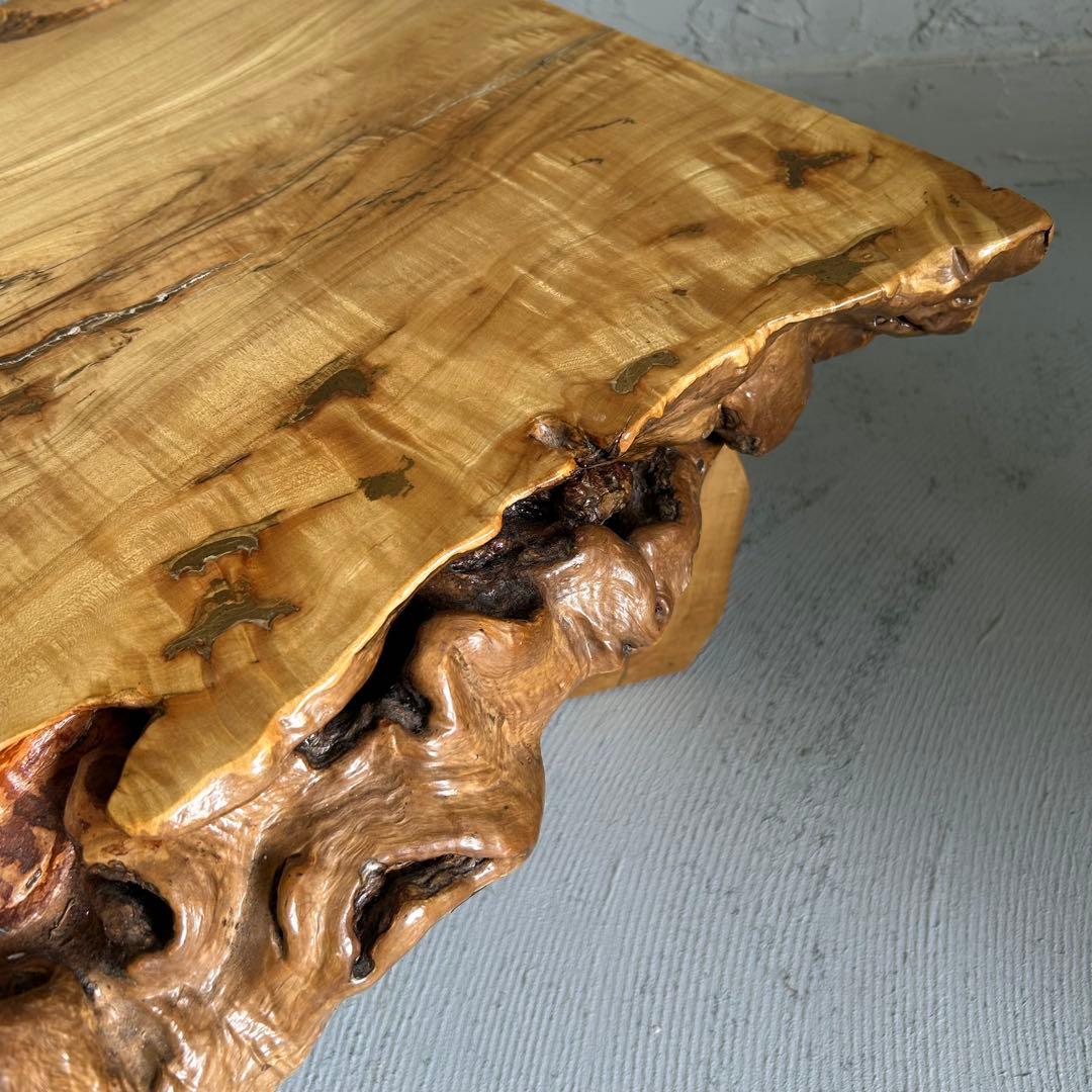 【送料無料】一枚板￼ 座卓 ローテーブル