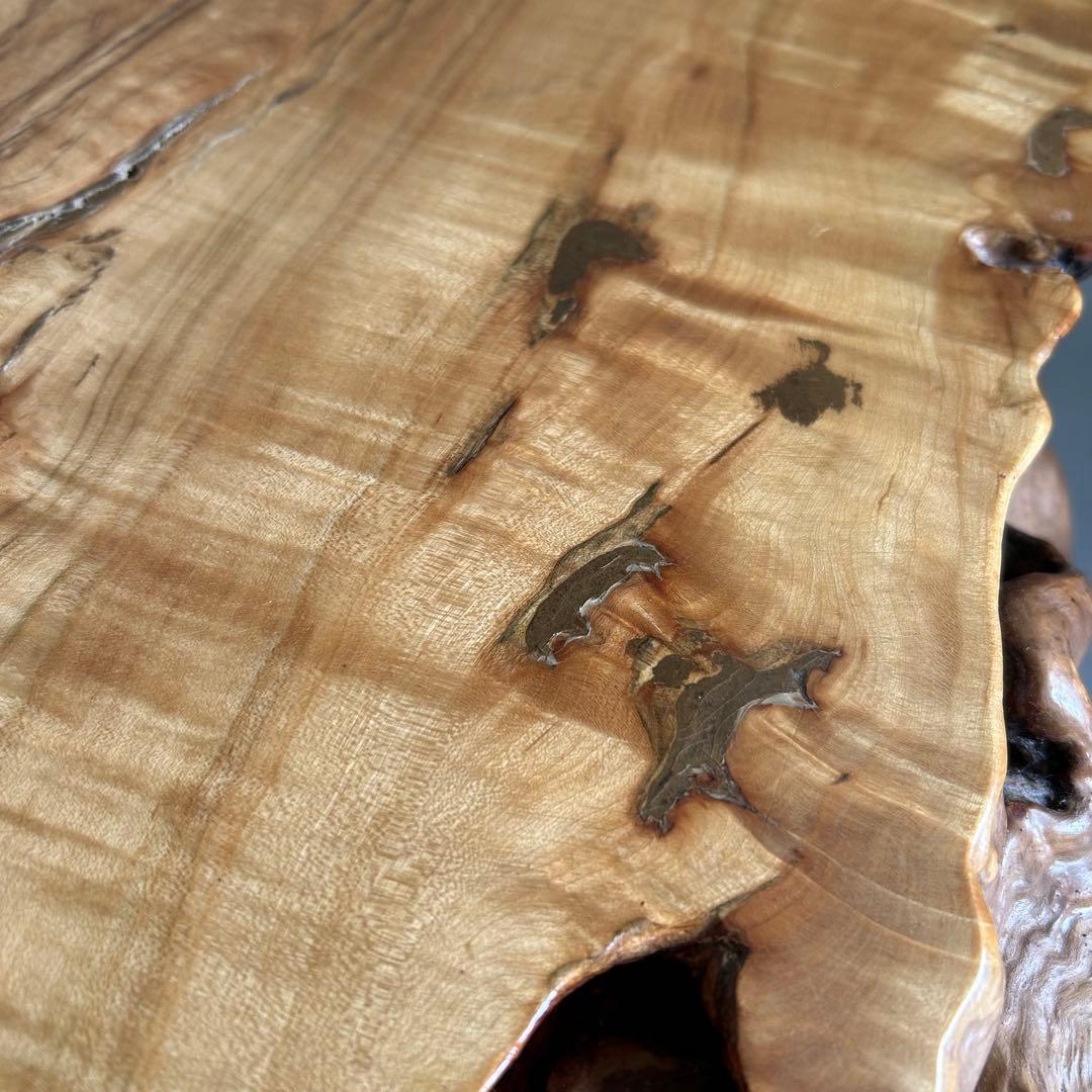 【送料無料】一枚板￼ 座卓 ローテーブル