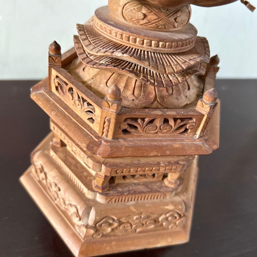 【土日値下中】千手観音像　木彫り　仏像　骨董品