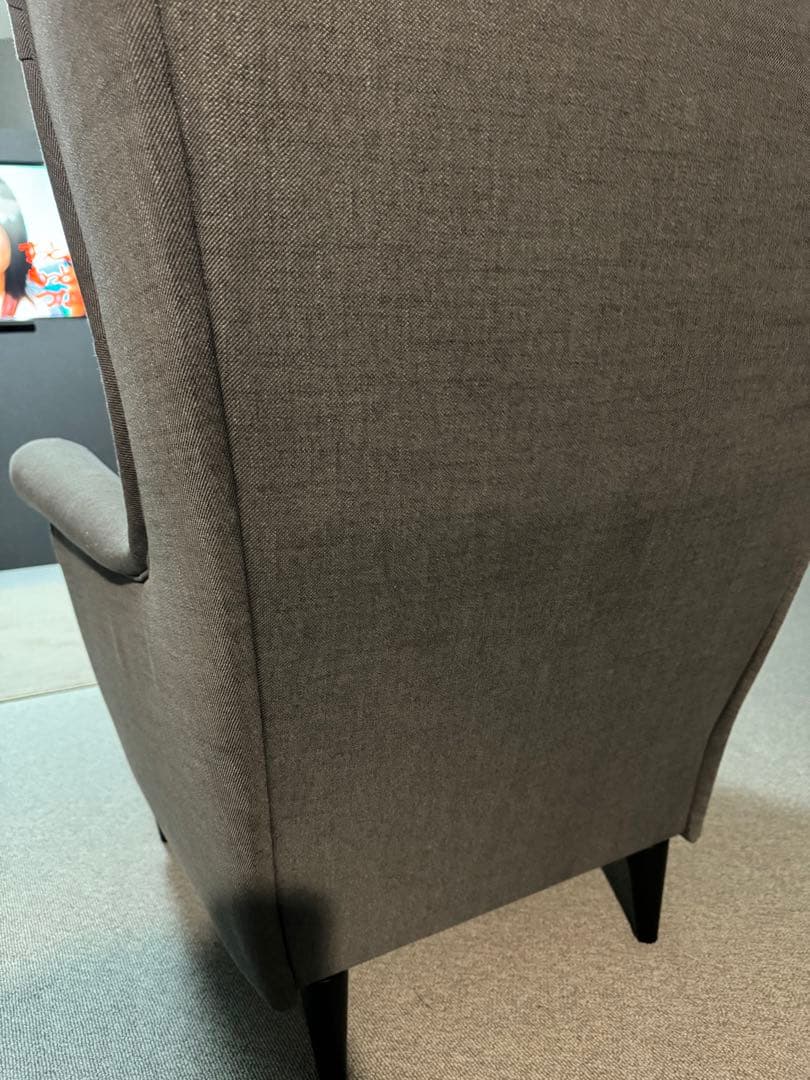 『シミあり』IKEA❣️ストランドモン 1人がけソファ＆オットマン2点セット