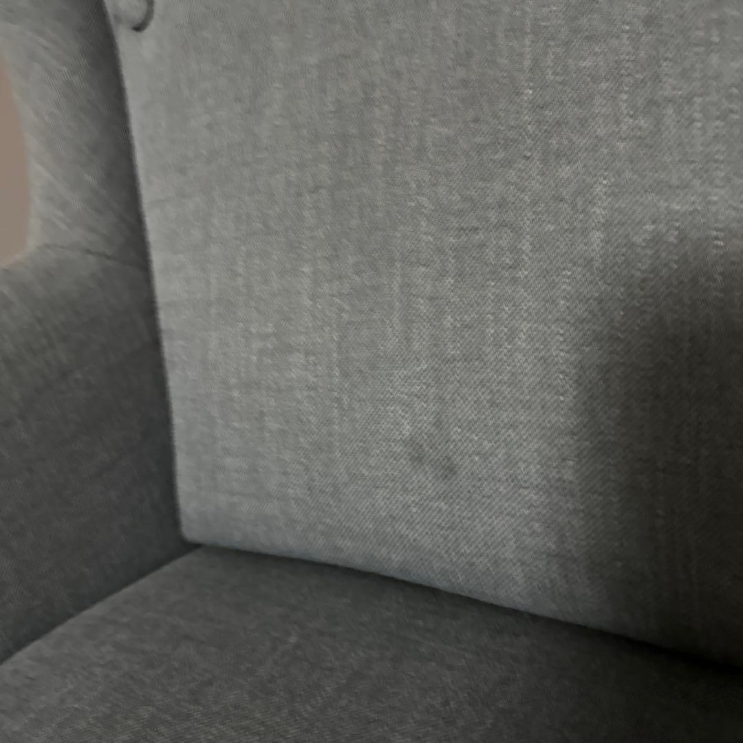 『シミあり』IKEA❣️ストランドモン 1人がけソファ＆オットマン2点セット