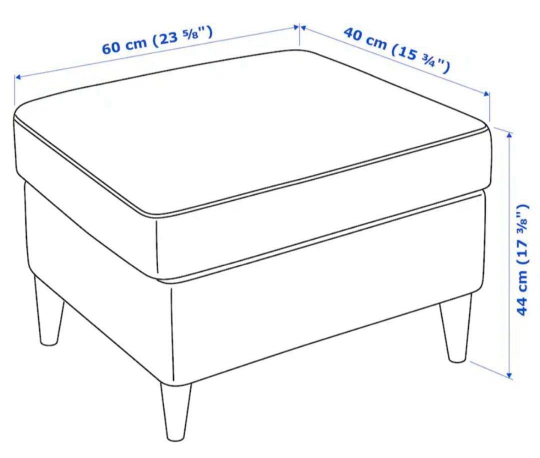 『シミあり』IKEA❣️ストランドモン 1人がけソファ＆オットマン2点セット
