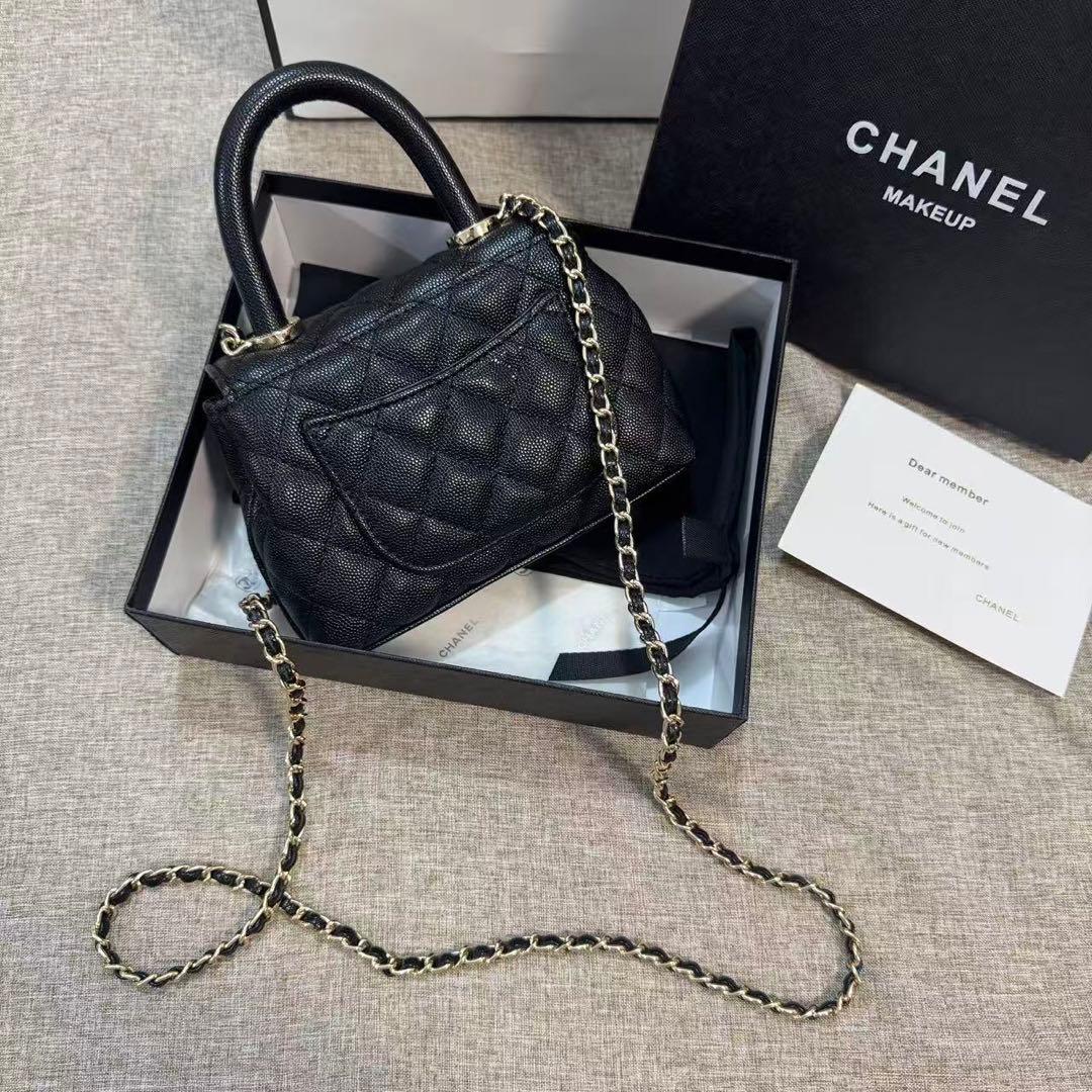 VIP限定CHANEL ノベルティ ショルダーバッグ ハンドバッグ ブラックop