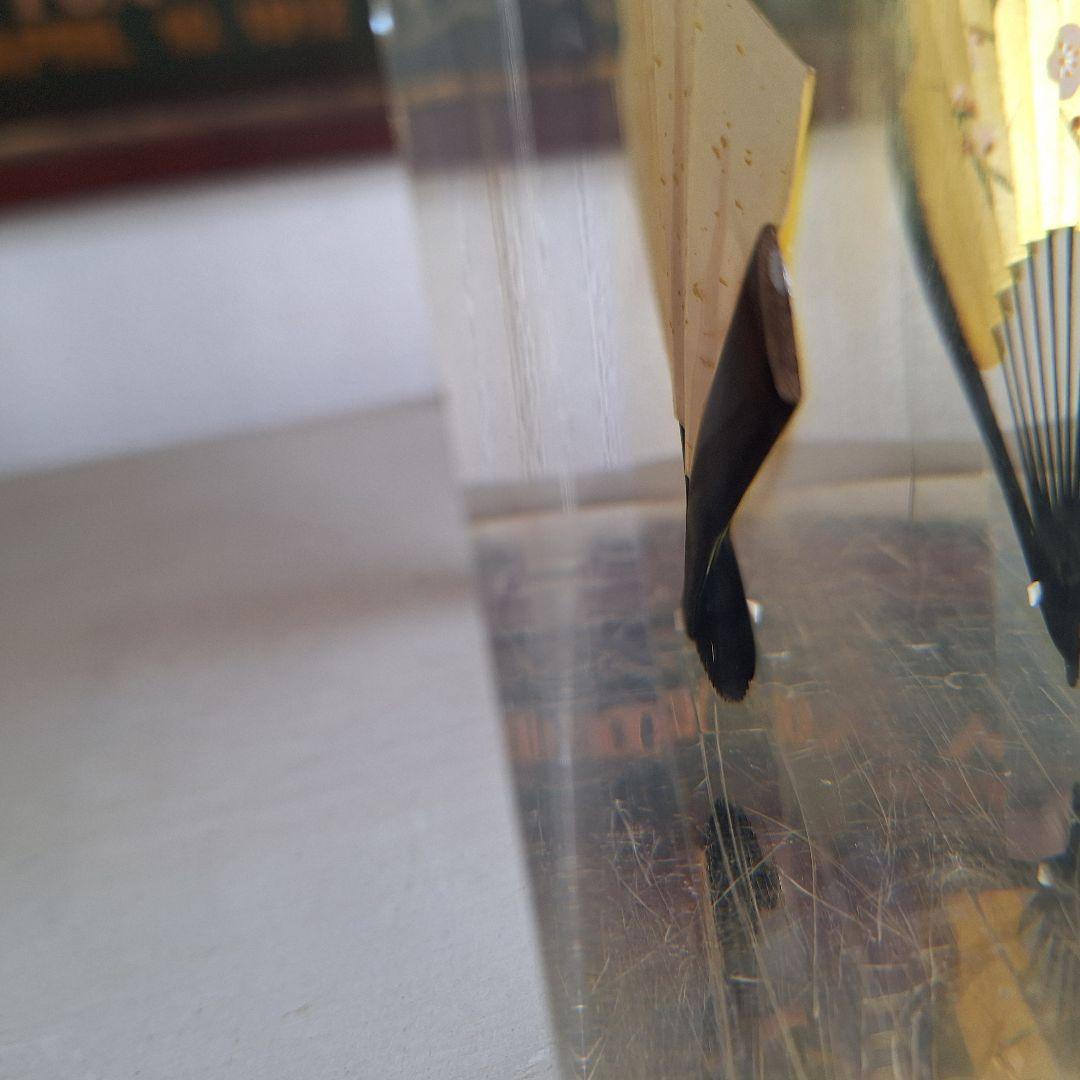 ヴィンテージ　扇子　桜　鶯谷　レトロ　アクリル入り