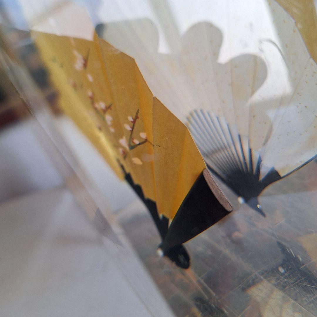 ヴィンテージ　扇子　桜　鶯谷　レトロ　アクリル入り