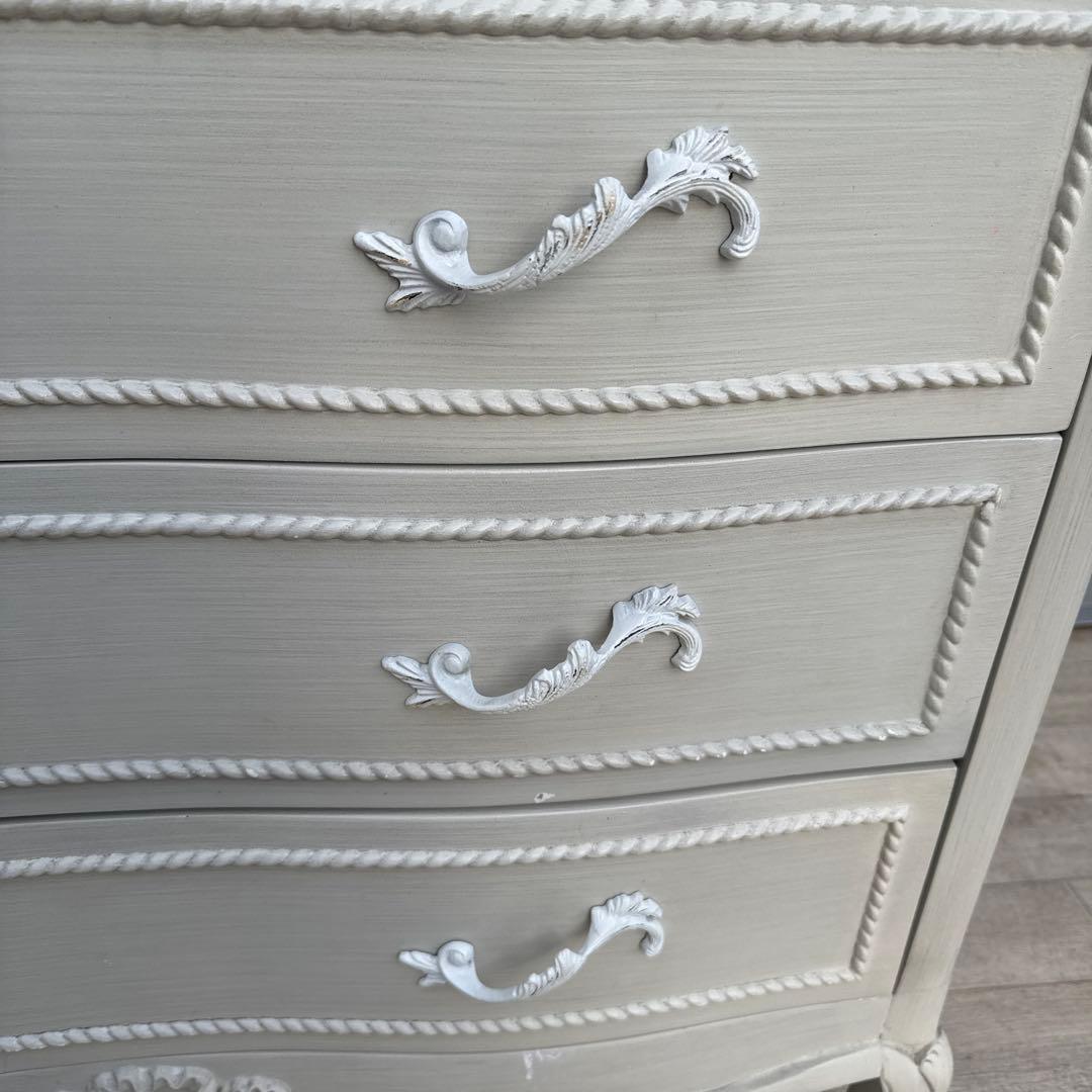姫家具　チェスト　フレンチ　白家具　猫脚　アンティーク調　①