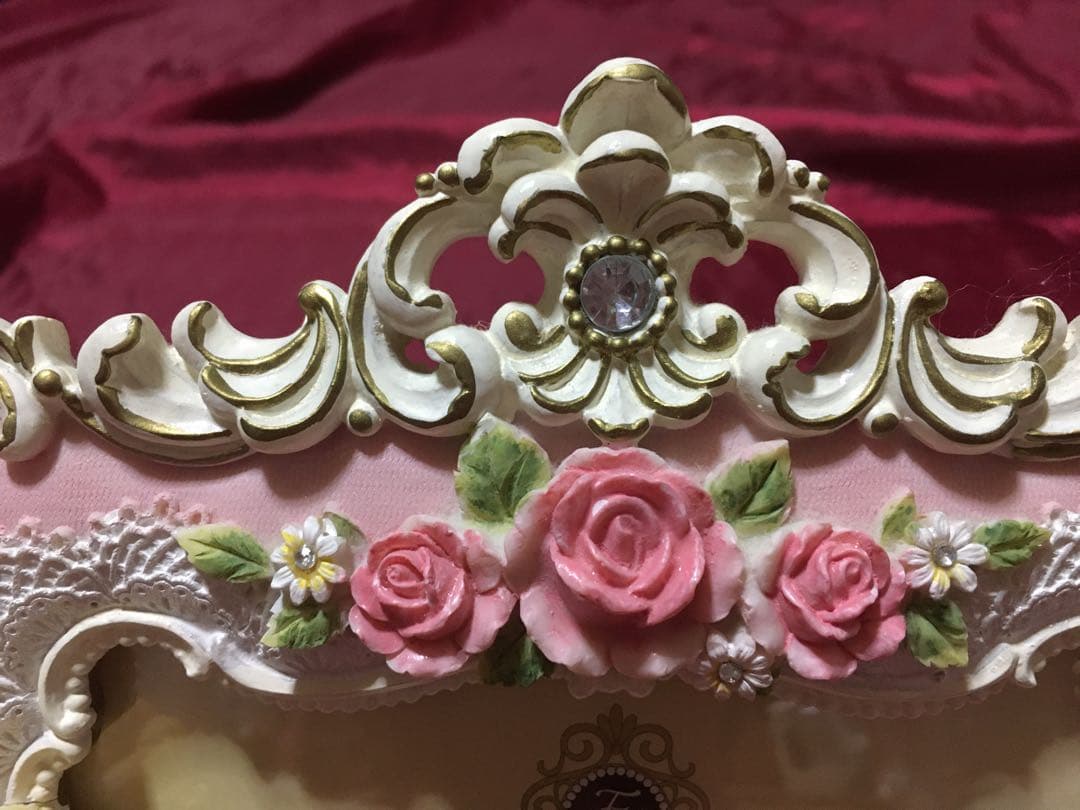 新品未使用♡立体ローズ薔薇フォトフレーム天使ロココアラベスクマリーアントワネット