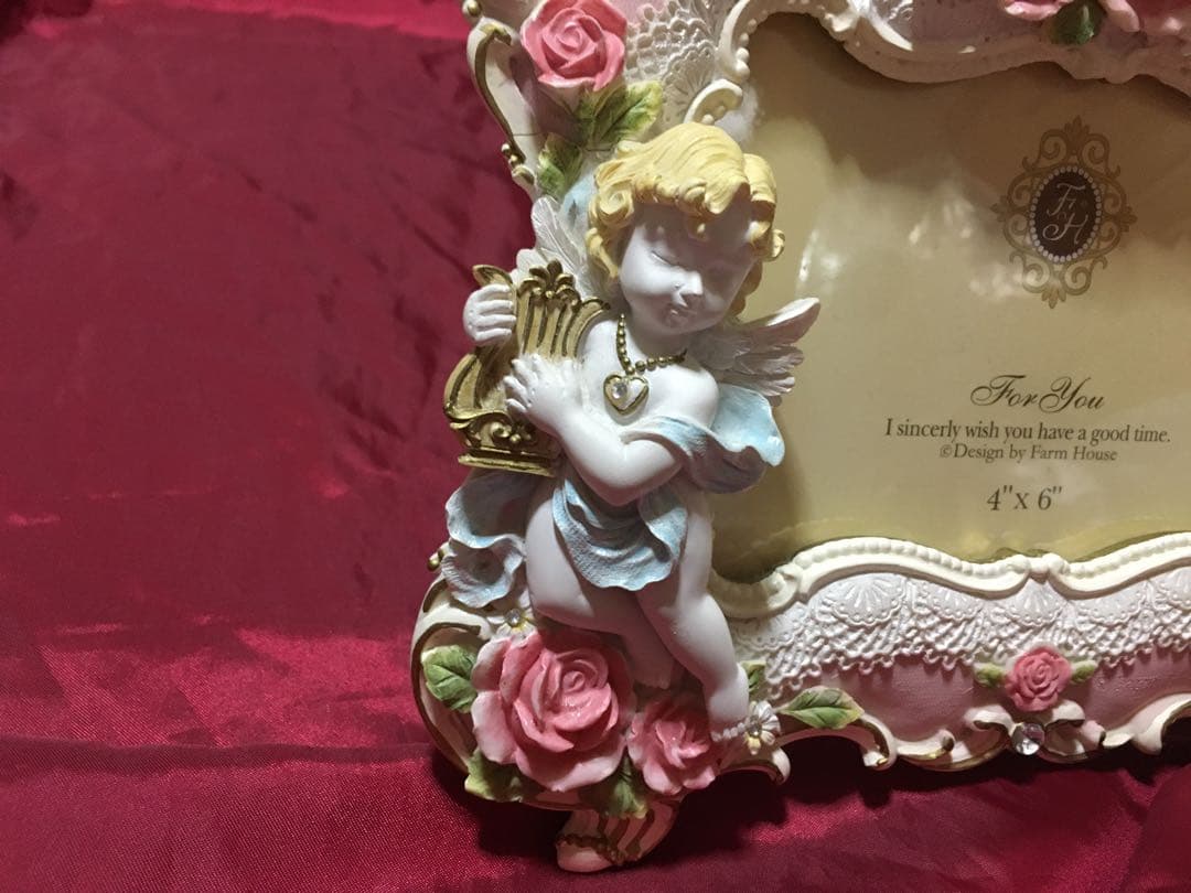 新品未使用♡立体ローズ薔薇フォトフレーム天使ロココアラベスクマリーアントワネット