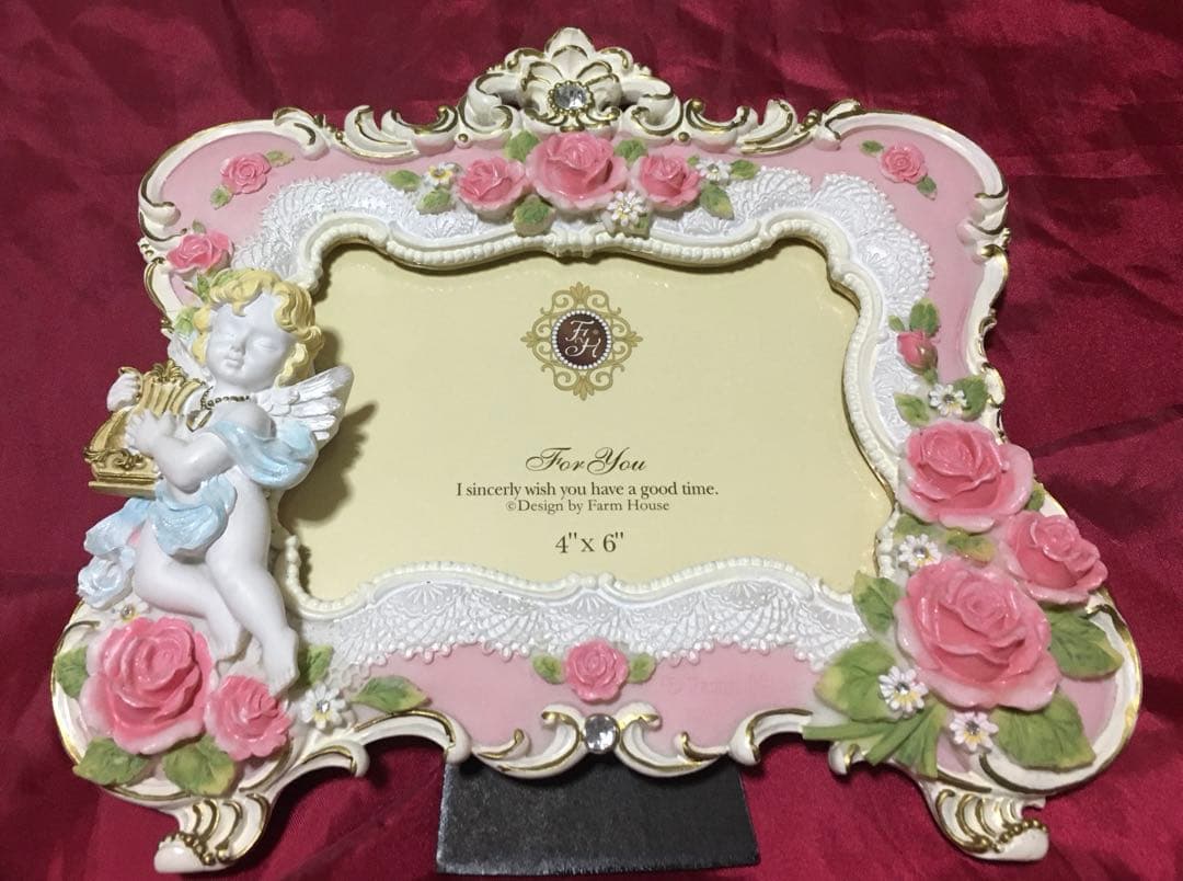 新品未使用♡立体ローズ薔薇フォトフレーム天使ロココアラベスクマリーアントワネット