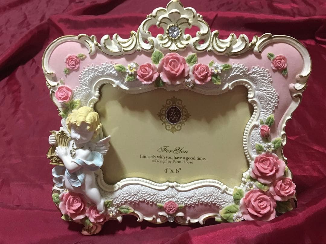 新品未使用♡立体ローズ薔薇フォトフレーム天使ロココアラベスクマリーアントワネット