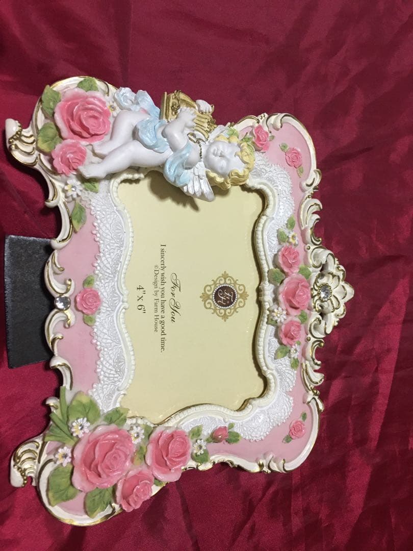 新品未使用♡立体ローズ薔薇フォトフレーム天使ロココアラベスクマリーアントワネット