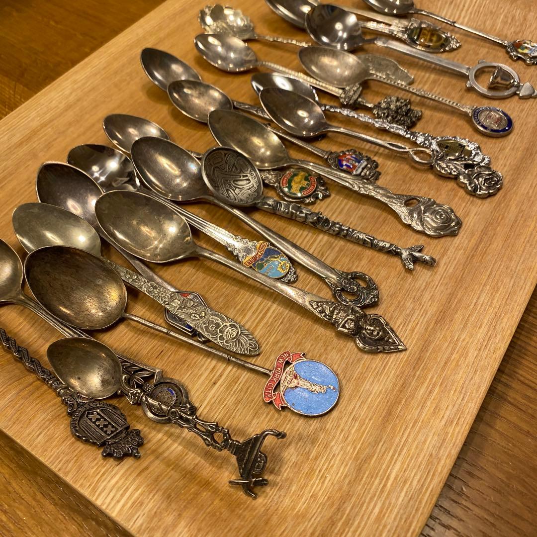 アンティーク　金属製スプーン ＆シルバースプーン