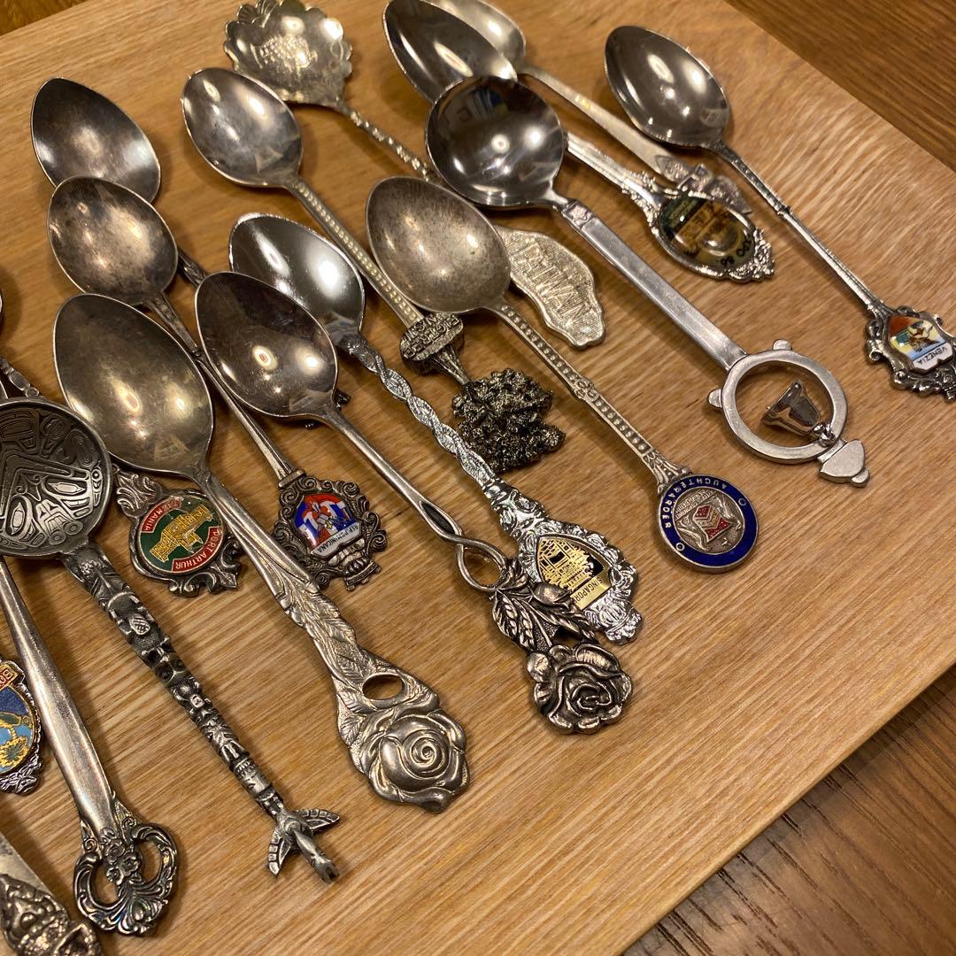 アンティーク　金属製スプーン ＆シルバースプーン