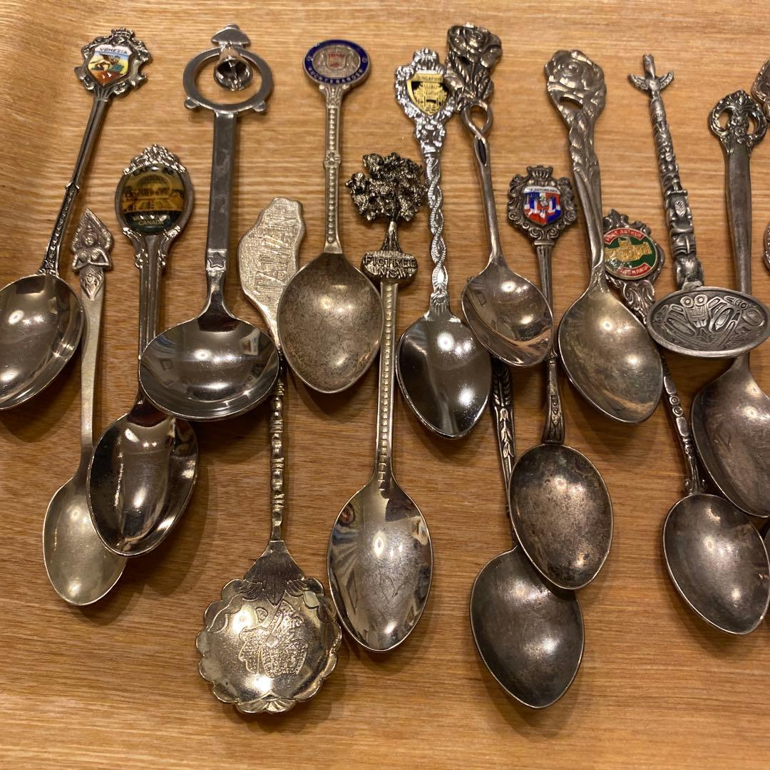 アンティーク　金属製スプーン ＆シルバースプーン