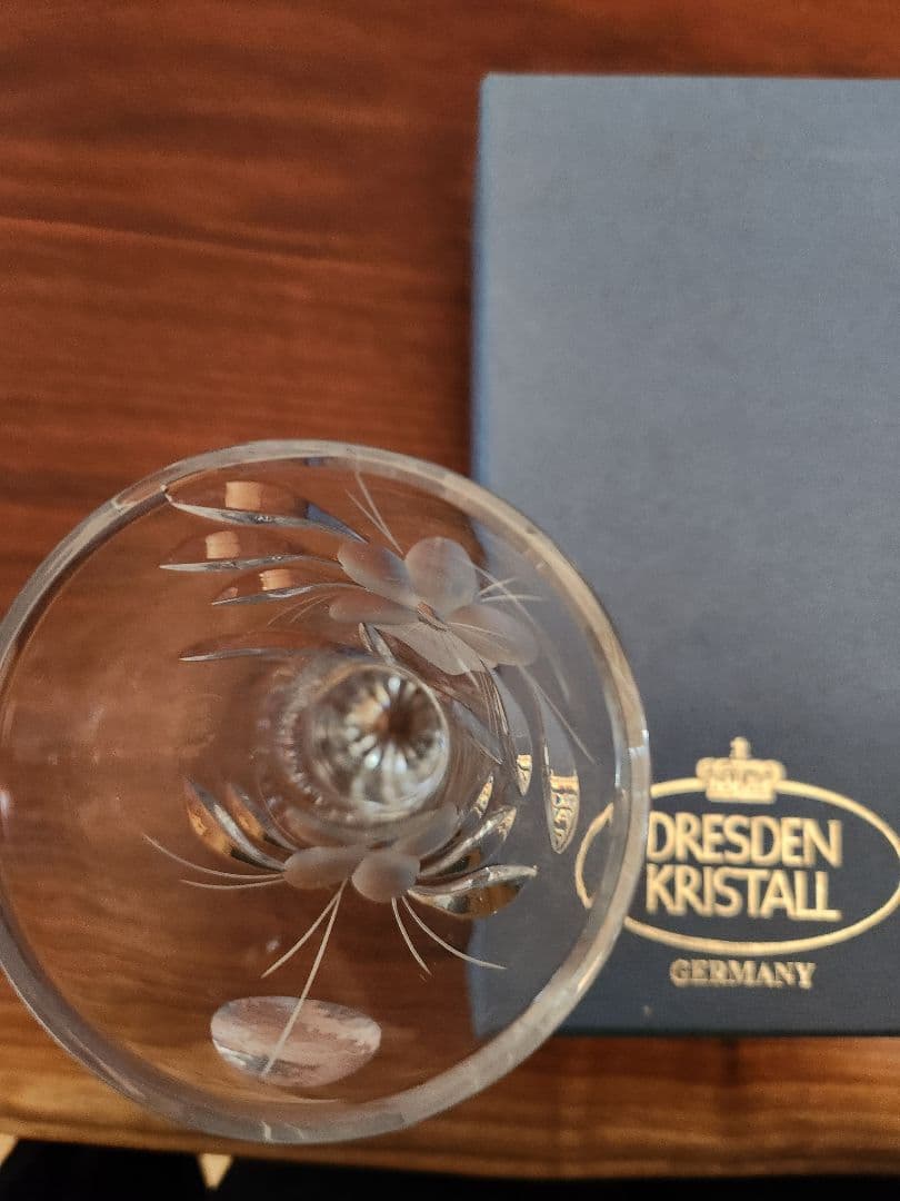 ドイツのDRESDEN KRISTALL(ドレスデンクリスタル)カットグラス花瓶