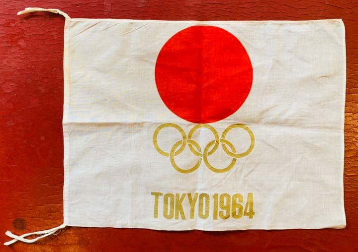 【送料無料!】東京オリンピック　1964 フラッグ　2枚　ビンテージ