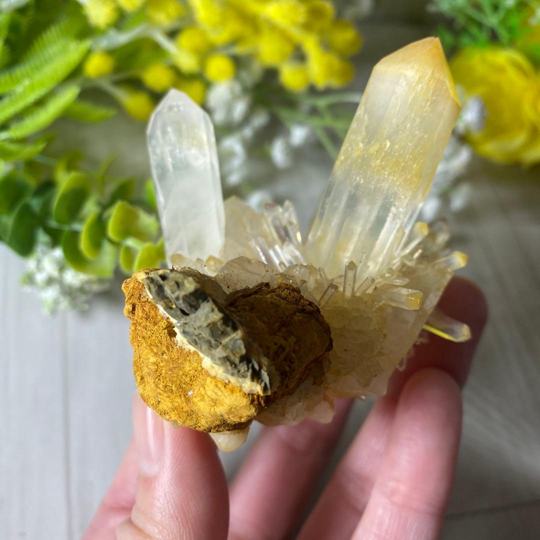 マンゴークォーツ ハロイサイトインクォーツ クラスター ②