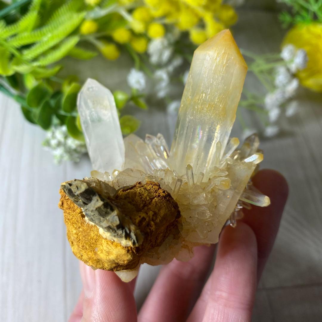 マンゴークォーツ ハロイサイトインクォーツ クラスター ②