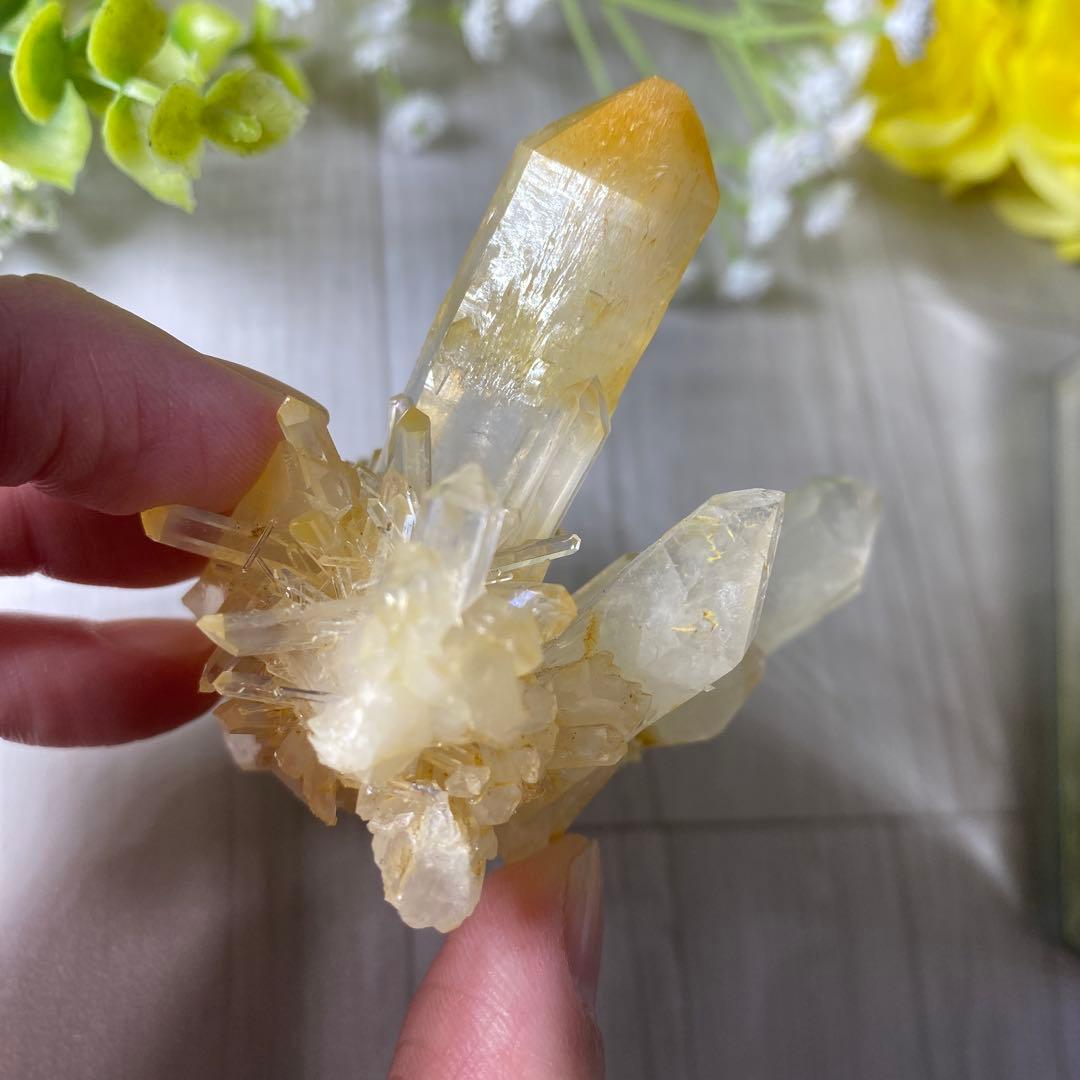 マンゴークォーツ ハロイサイトインクォーツ クラスター ②