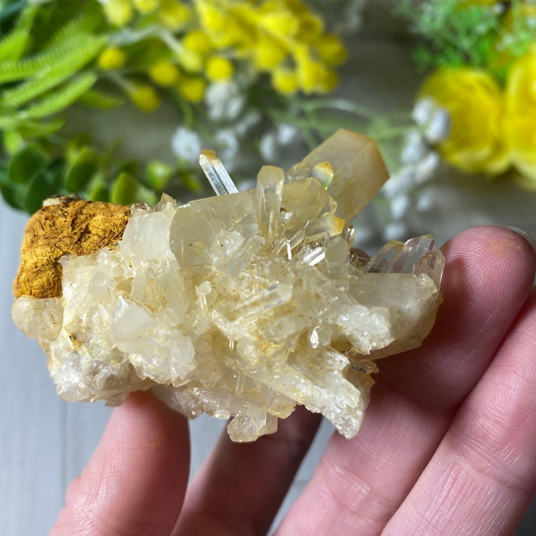 マンゴークォーツ ハロイサイトインクォーツ クラスター ②