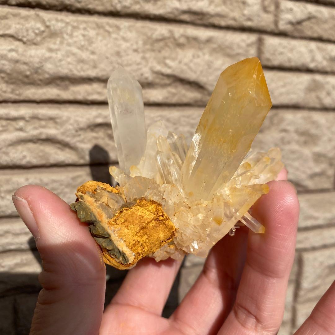 マンゴークォーツ ハロイサイトインクォーツ クラスター ②