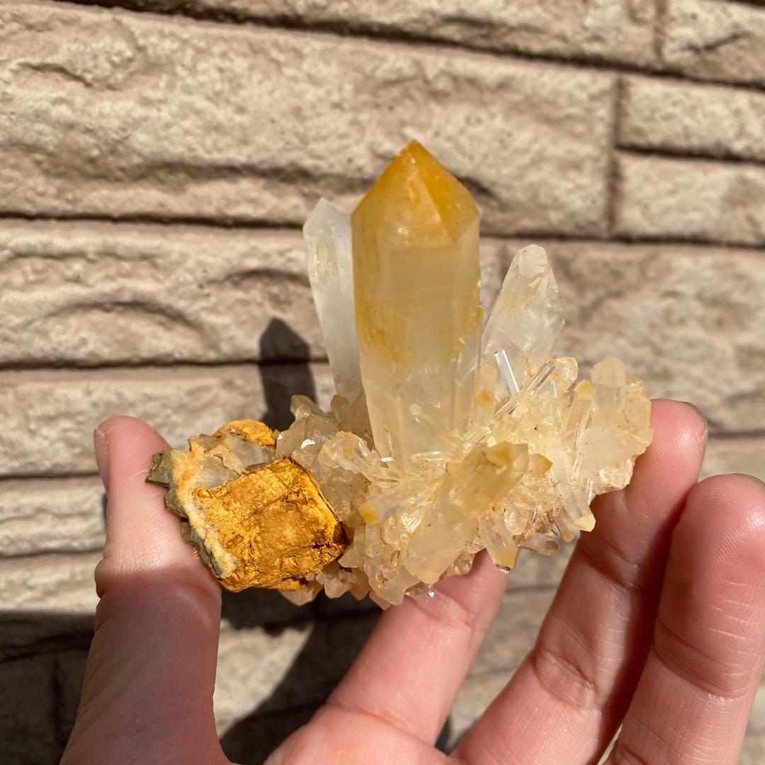 マンゴークォーツ ハロイサイトインクォーツ クラスター ②