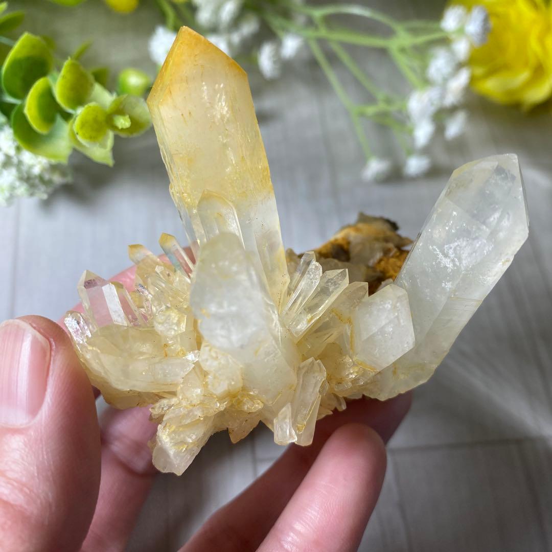 マンゴークォーツ ハロイサイトインクォーツ クラスター ②