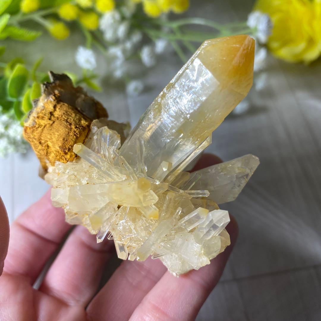 マンゴークォーツ ハロイサイトインクォーツ クラスター ②