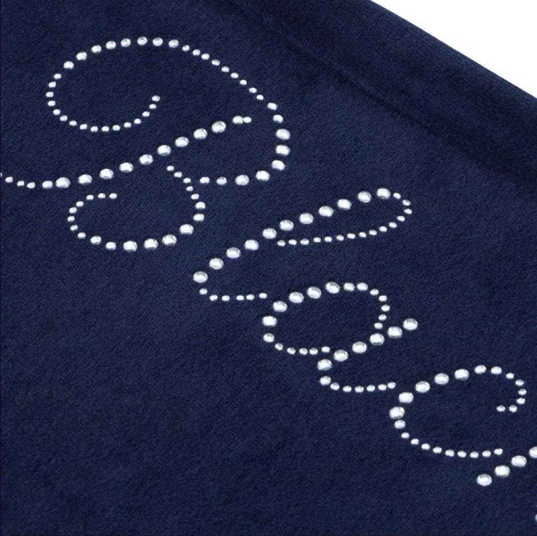 BLACKPINK popup限定 ベロアロングパンツ（NAVY） Mサイズ