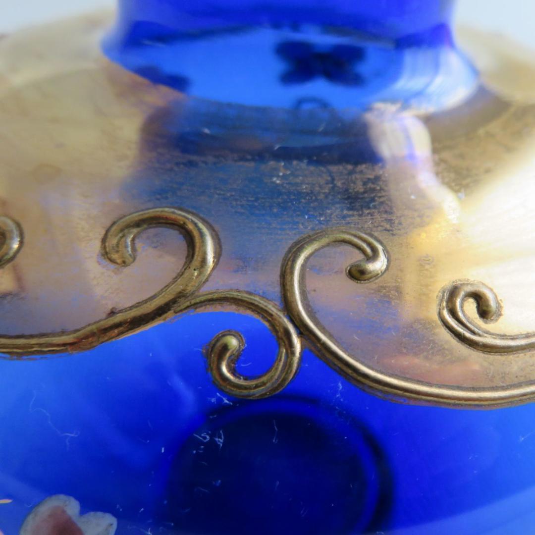 ヴェネチアンガラス　花瓶　金彩