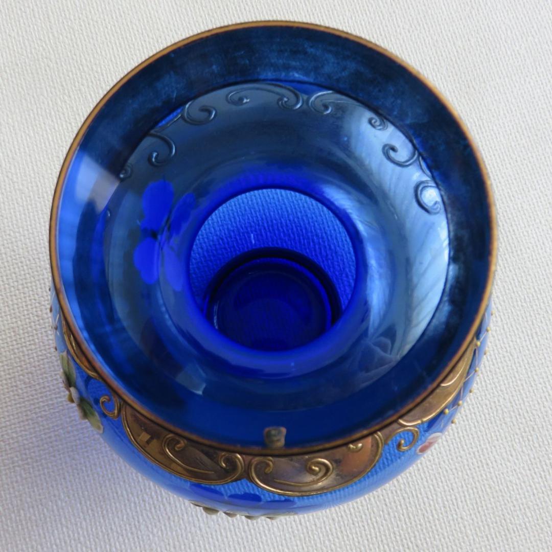 ヴェネチアンガラス　花瓶　金彩