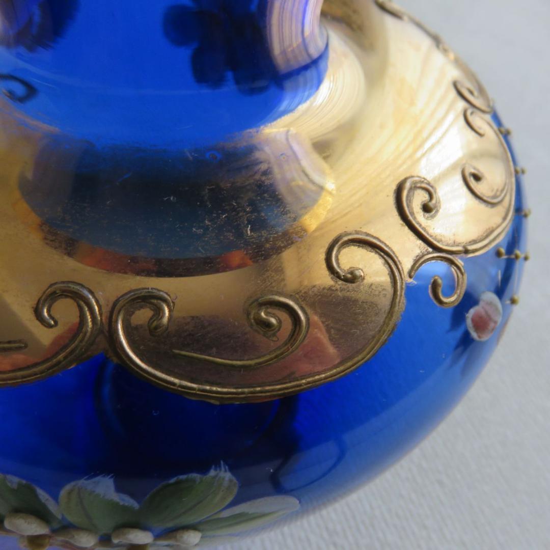 ヴェネチアンガラス　花瓶　金彩