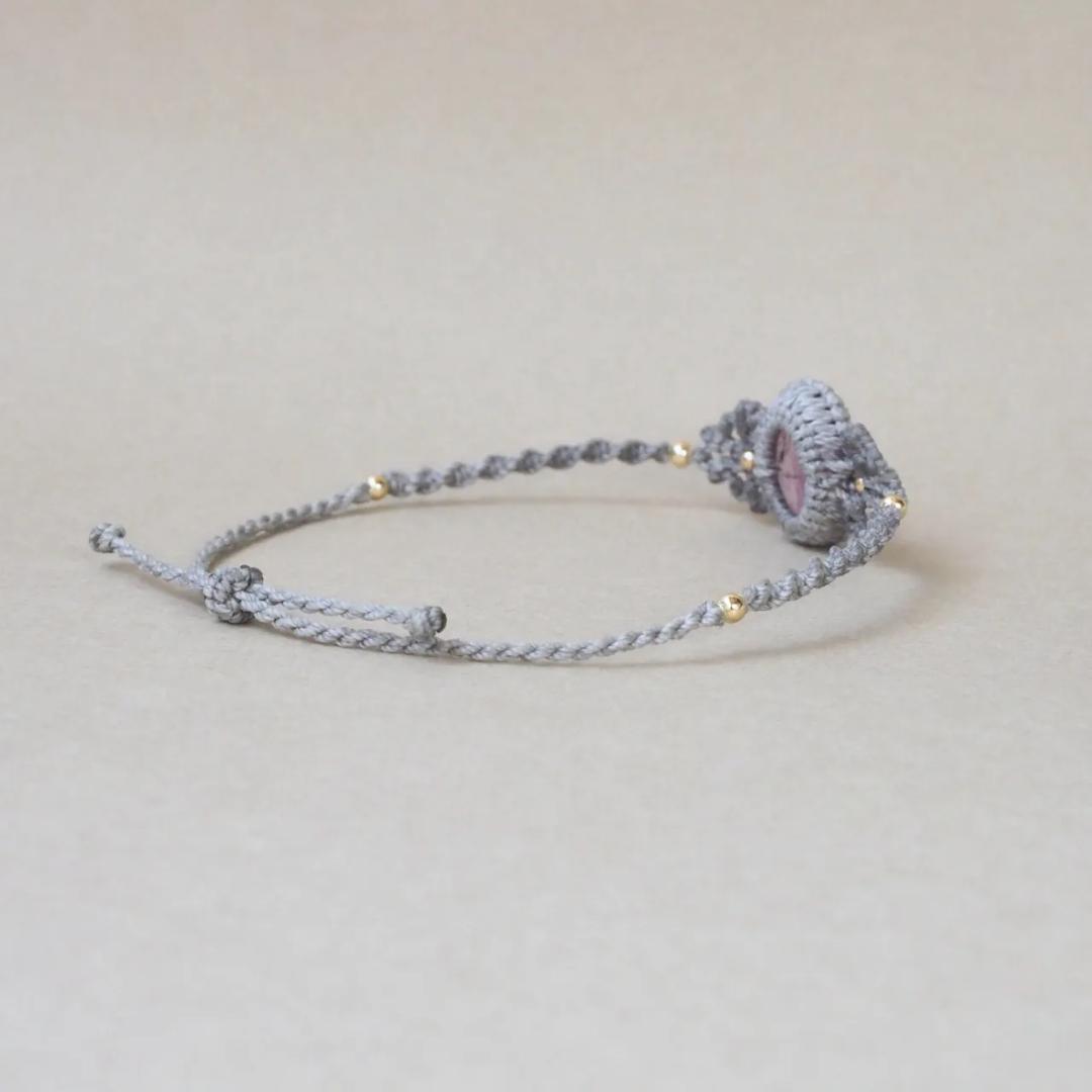 アメジスト マクラメ ブレスレット