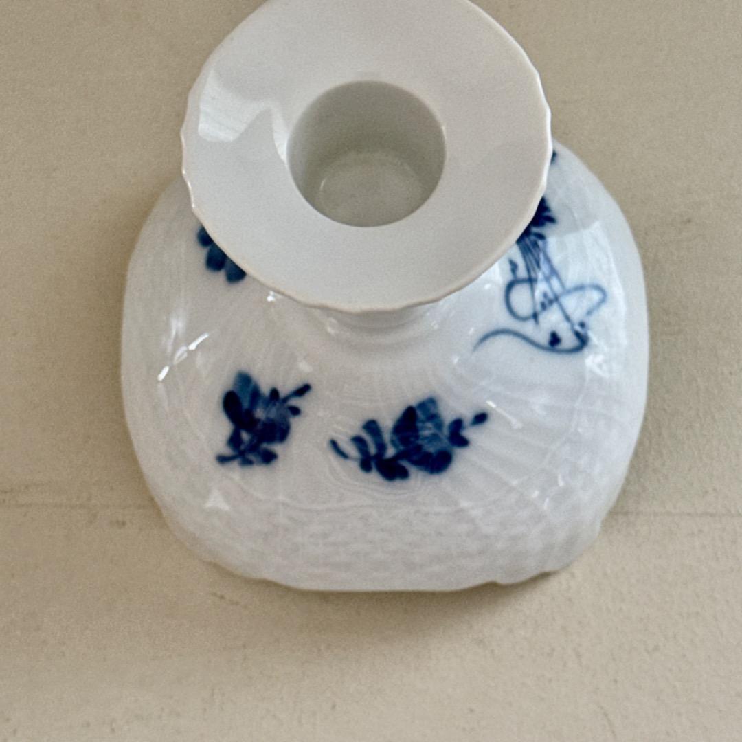美品☆ブルーフラワー　キャンドルスタンド ホルダー
