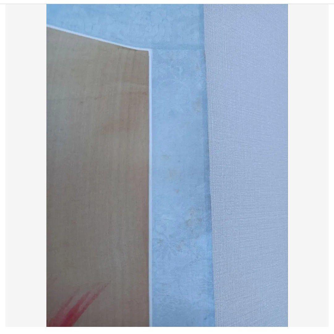 孔雀と蜂の吉祥花図 掛け軸 厄除 金運 縁起物 絵 美術工芸品 開運画 蓮の花