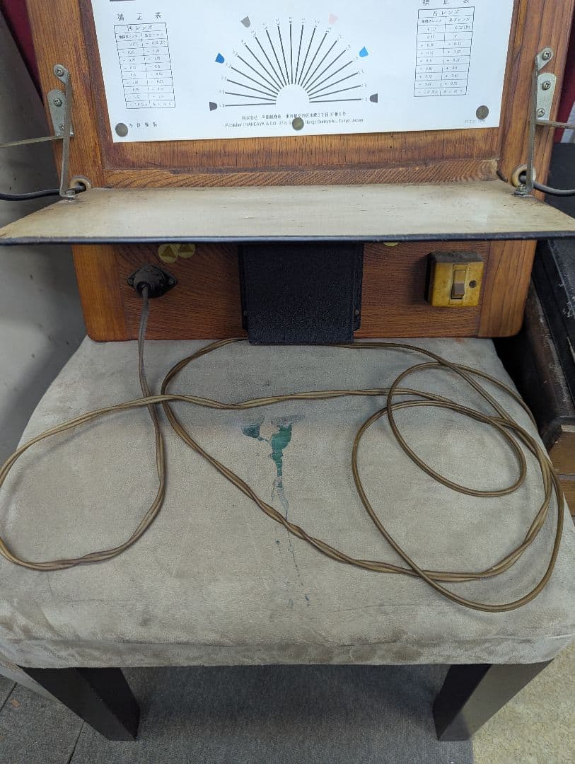 昭和レトロ品 視力検査盤 株式会社半田屋商店 萬國式３米用式試視力表