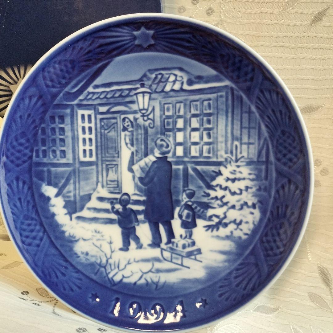 美品❗【ロイヤルコペンハーゲン❗】イヤーズプレート1994年 お父さんとお買い物