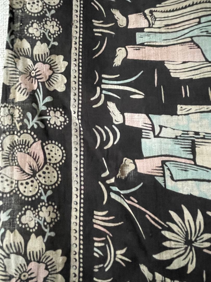 インドネシア　アンティーク手書きバティック