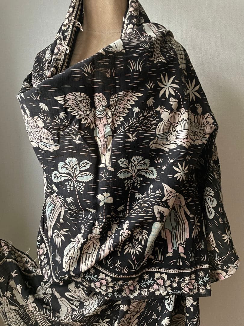 インドネシア　アンティーク手書きバティック