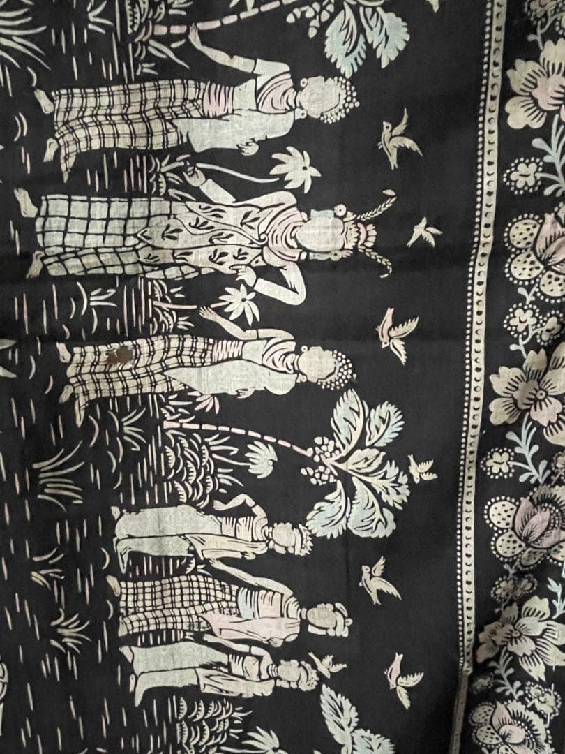 インドネシア　アンティーク手書きバティック