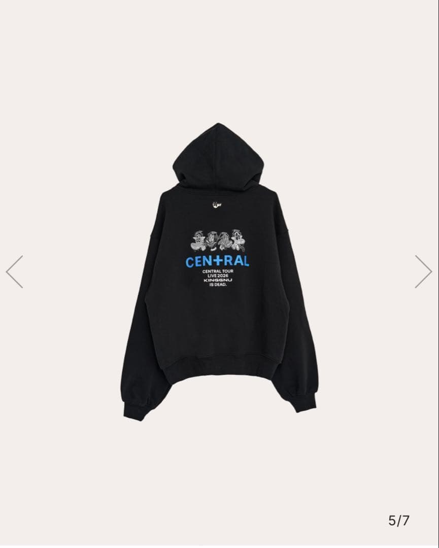 KingGnu CEN+RAL フーディー ブラックXLサイズ