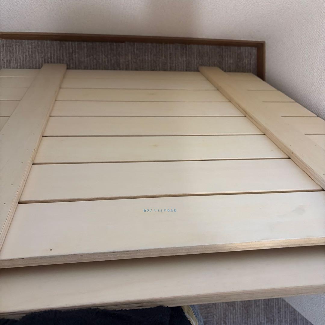 無印良品　木製ベッドフレーム　シングルサイズ　20cm脚付き