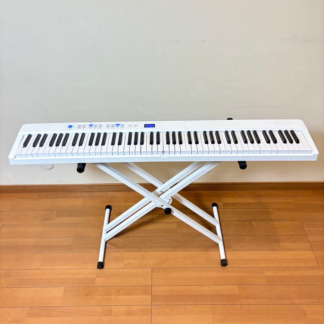 【動作良好•匿名配送】折りたたみ式 充電式 88鍵盤 電子ピアノ NM-3001
