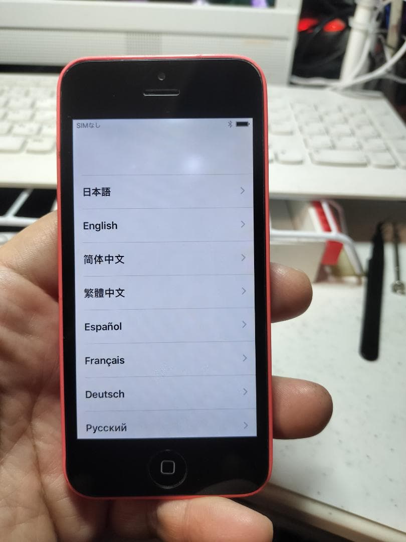 iPhone 5c 16GB ピンク　電池交換しました