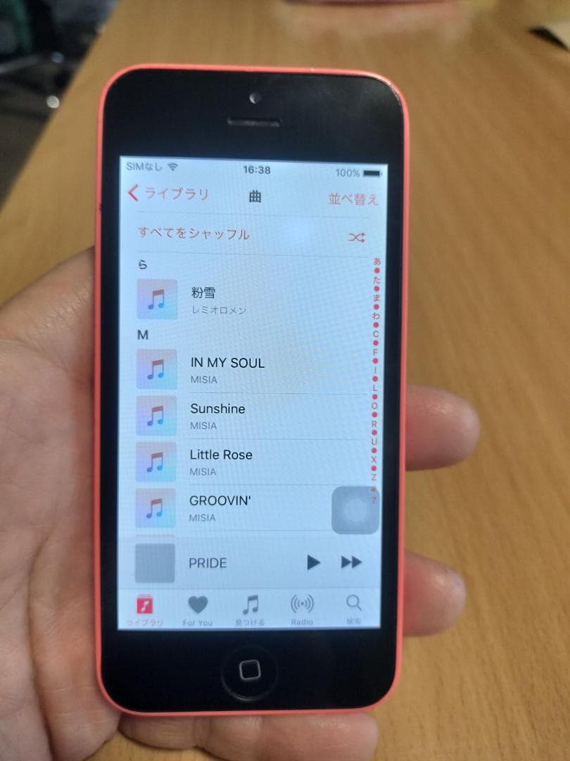 iPhone 5c 16GB ピンク　電池交換しました