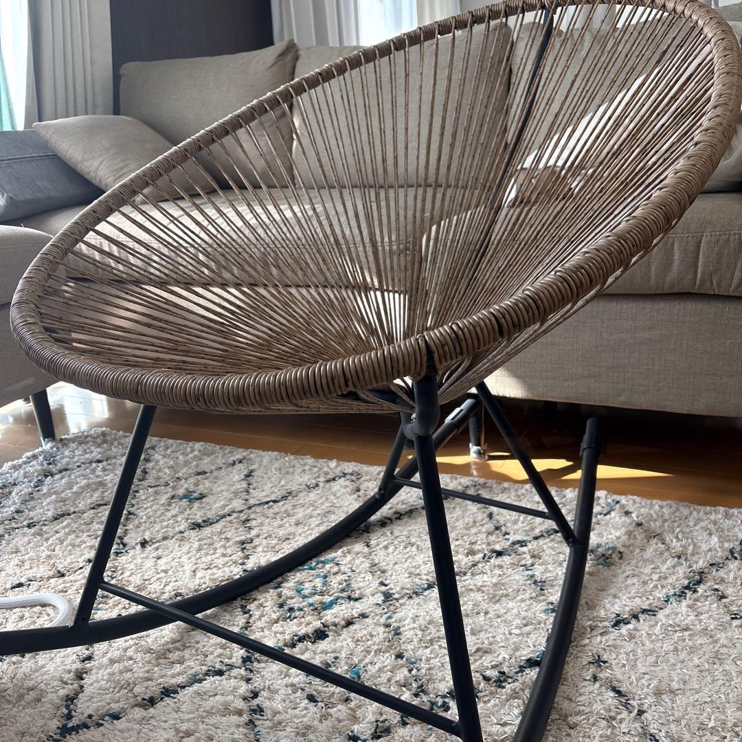 アカプルコ風 ロッキングチェア 人工ラタン