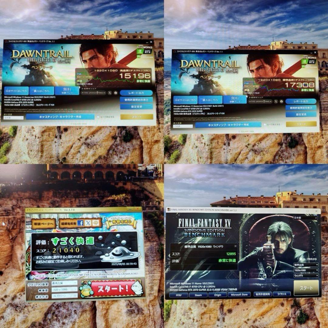 【華メモリ追加】ゲーミングPC/i7-8700/RTX2070Super