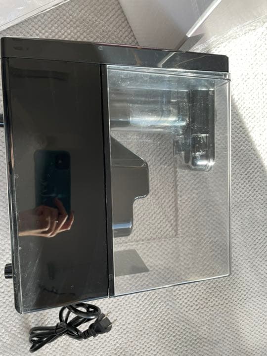 ハイブリッド式加湿器　voda ブラウン　木目　LEDパネル　リモコン　省エネ
