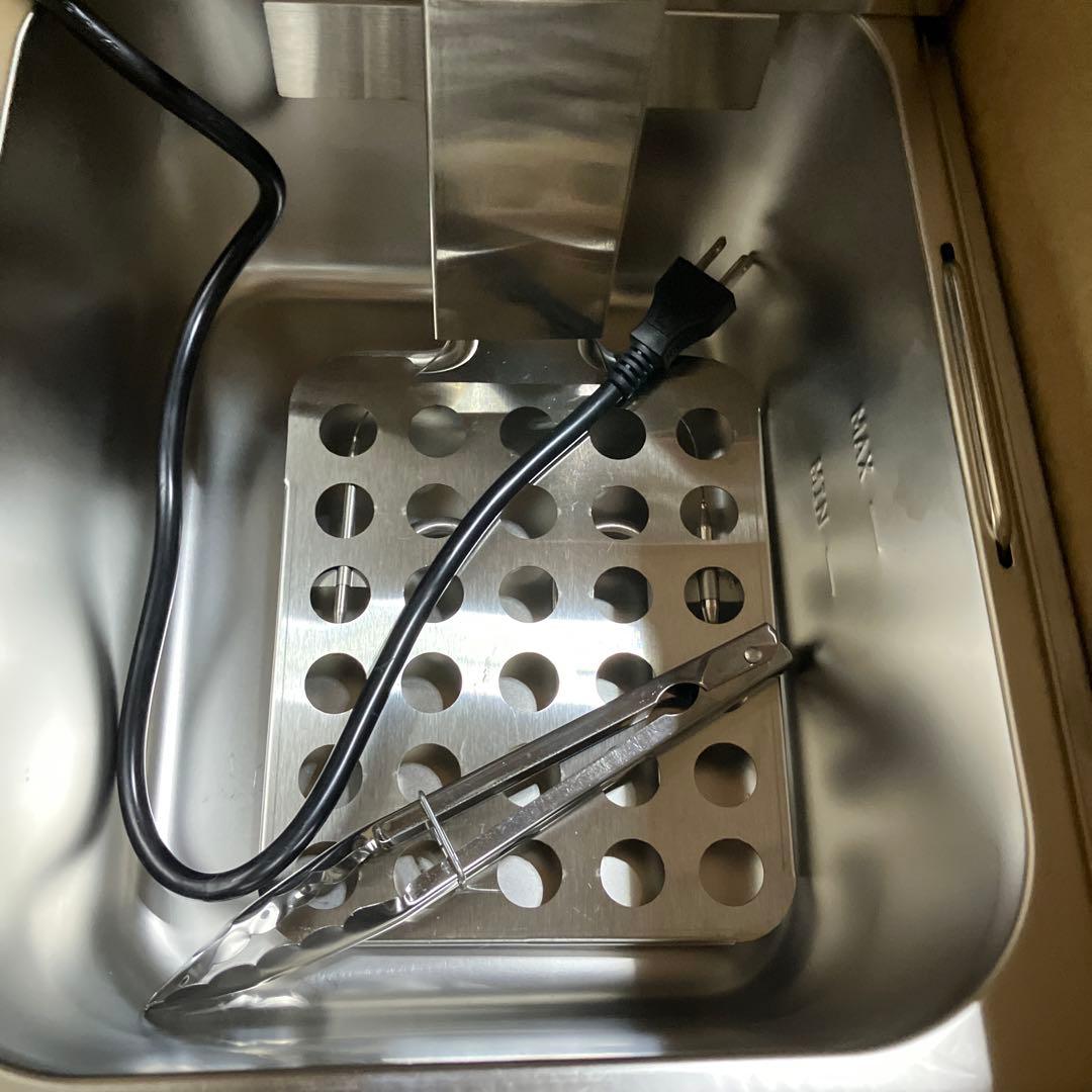 電気フライヤー 10ℓ ステンレス製 タイマー付き