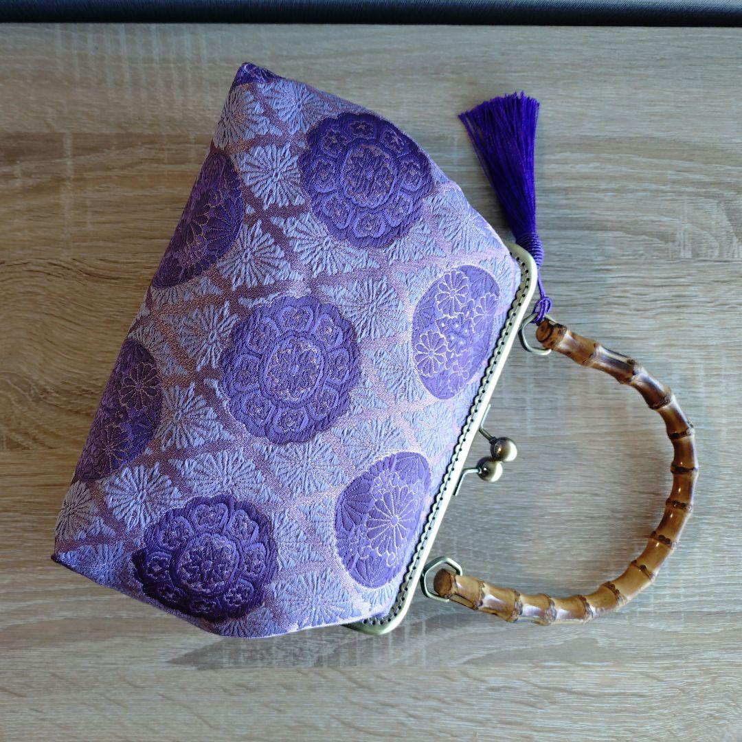 がま口バック☆西陣織金襴